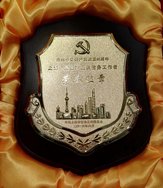 上海“两新”组织党务工作者荣誉证章